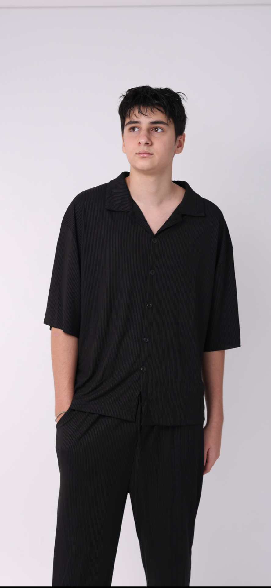 Bleach Proof,
Oversized Lapel Two-Piece Cardigan Men'S