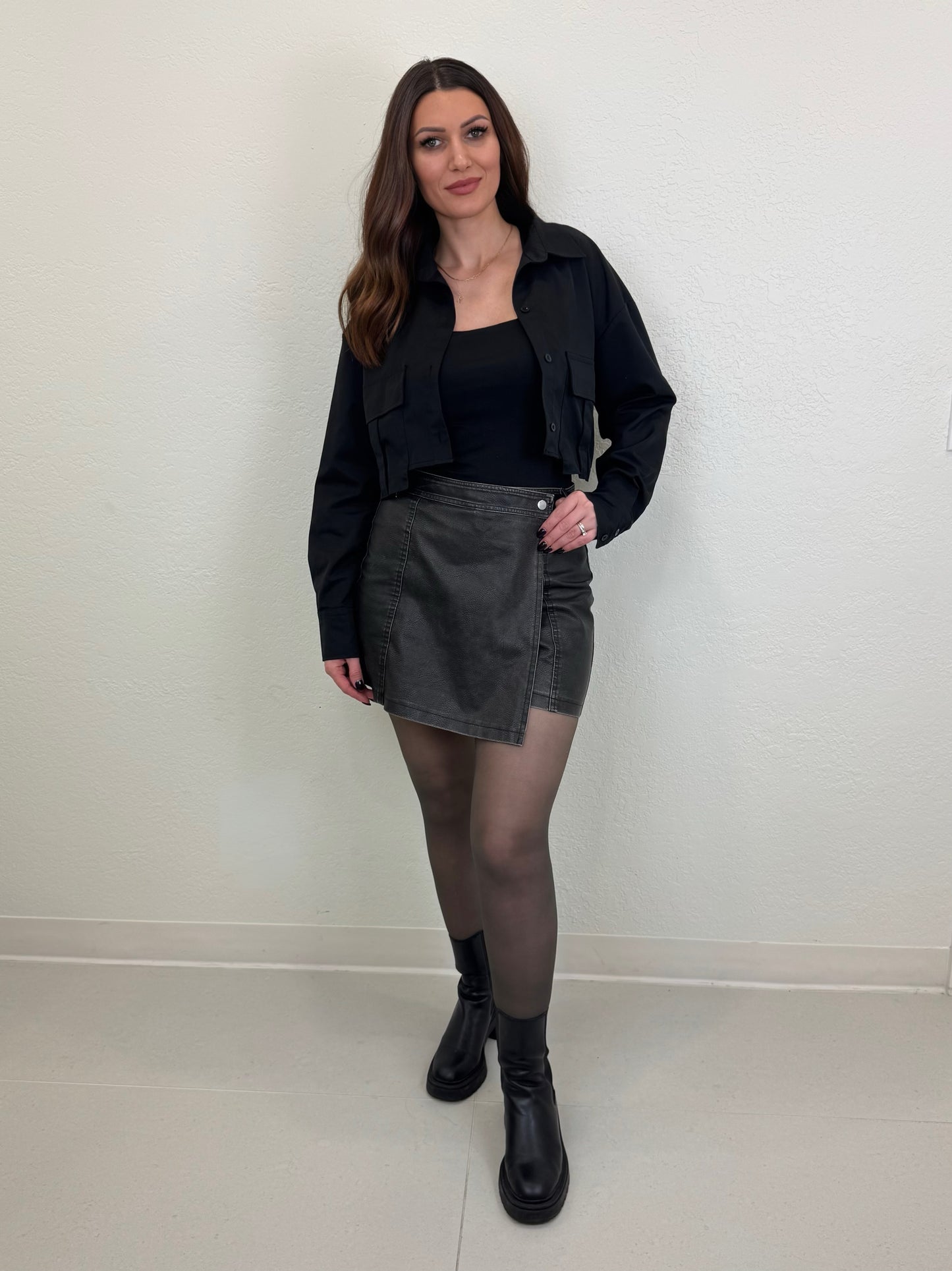 Bleach proof skirt shorts for hairdressers