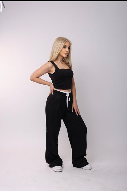 Bleach Proof, 
Double-Waisted Trouser