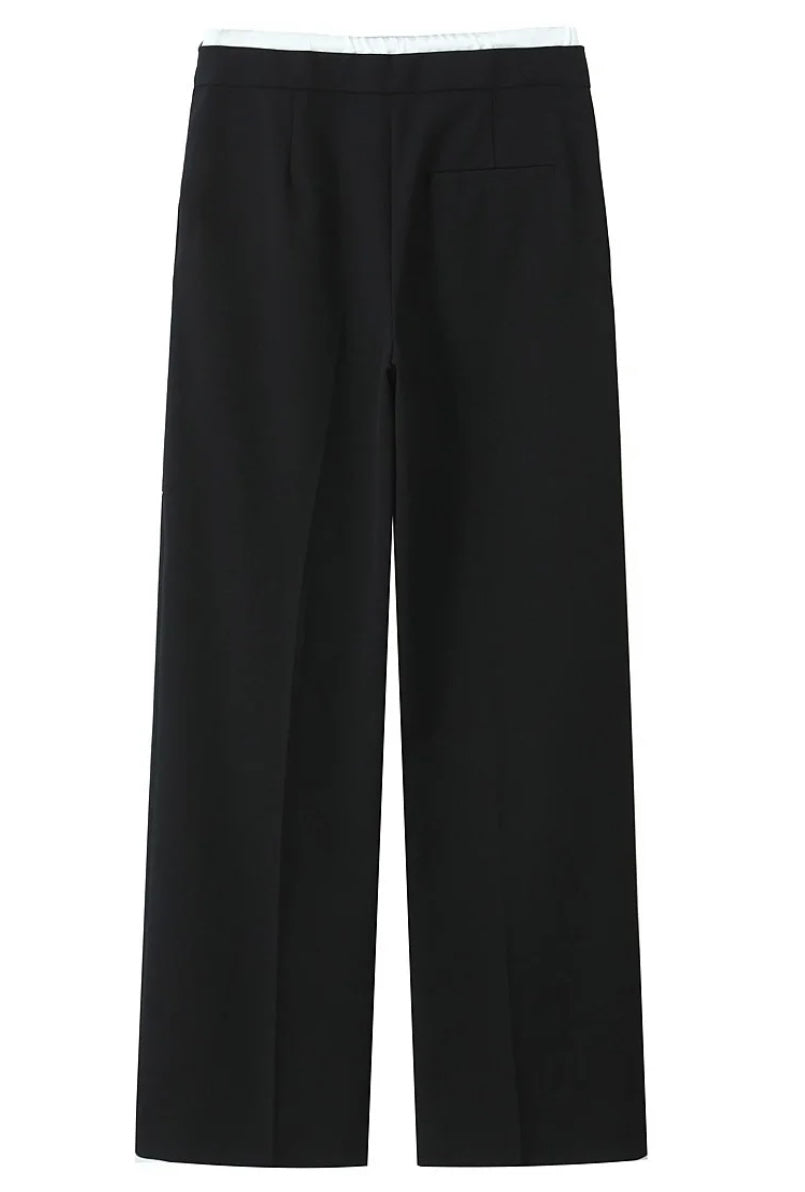 Bleach Proof, 
Double-Waisted Trouser