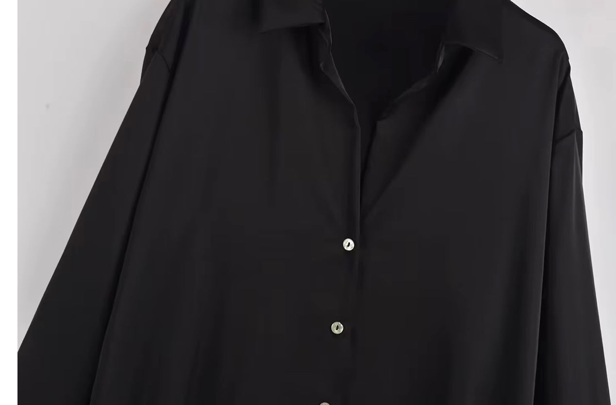 Bleach-Proof, Silk Satin Blouse